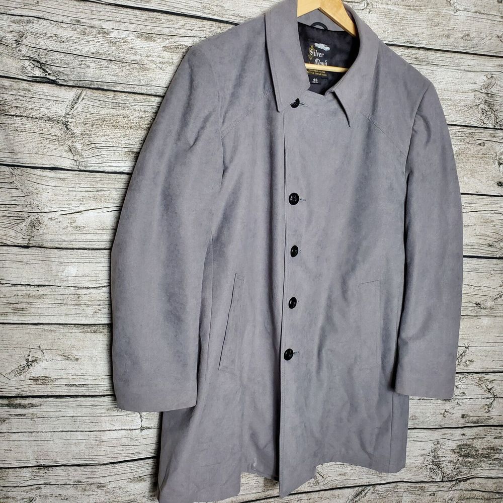 Silver Cloud TAILORED IN THE BRITISH TRADITION COAT TRENCH SIZE 46 REG.